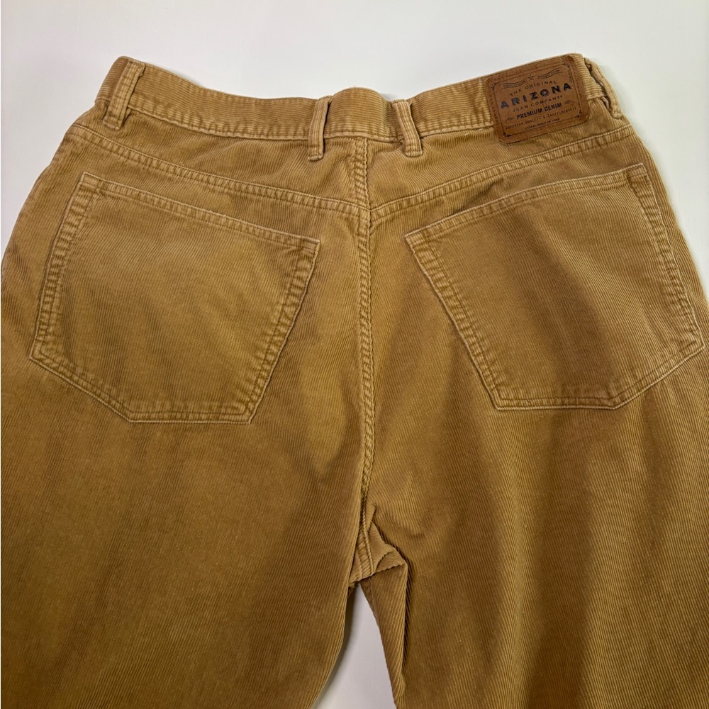 Arizona Men’s Corduroy Pants 36x30 Tan Brown Boot Cut Vintage Style - Picture 4 of 12